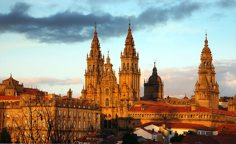 Atardece en Santiago de Compostela